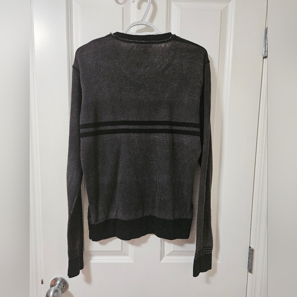 Diesel 100 cotton black hi fi society m sweater lots of details - Picture 2 of 9